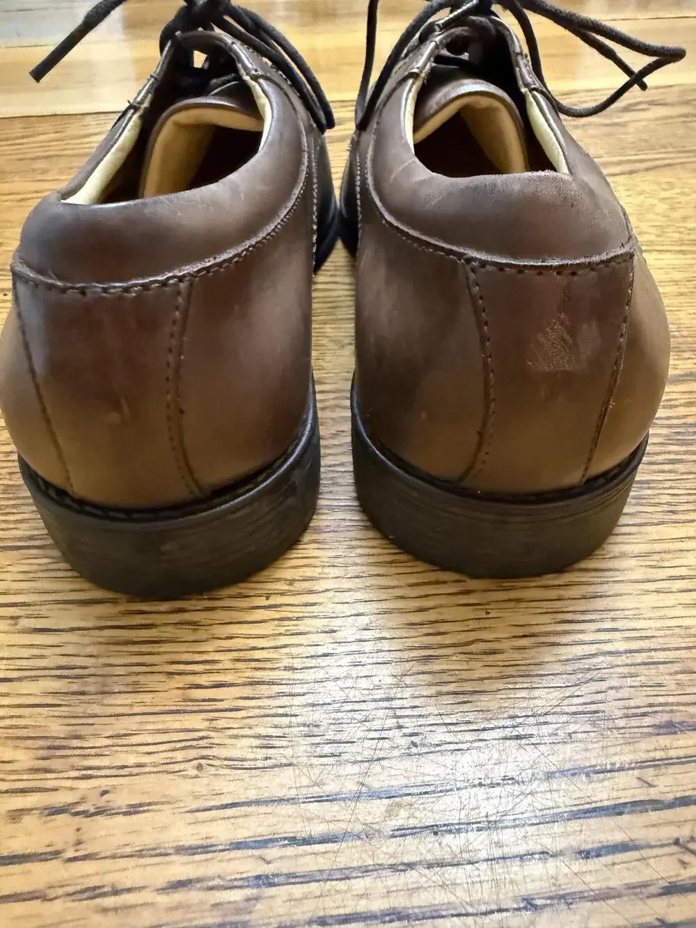 Jos A Bank Shoes Mens Size 9D Brown Leather Dress Oxford Lace Up Business Work